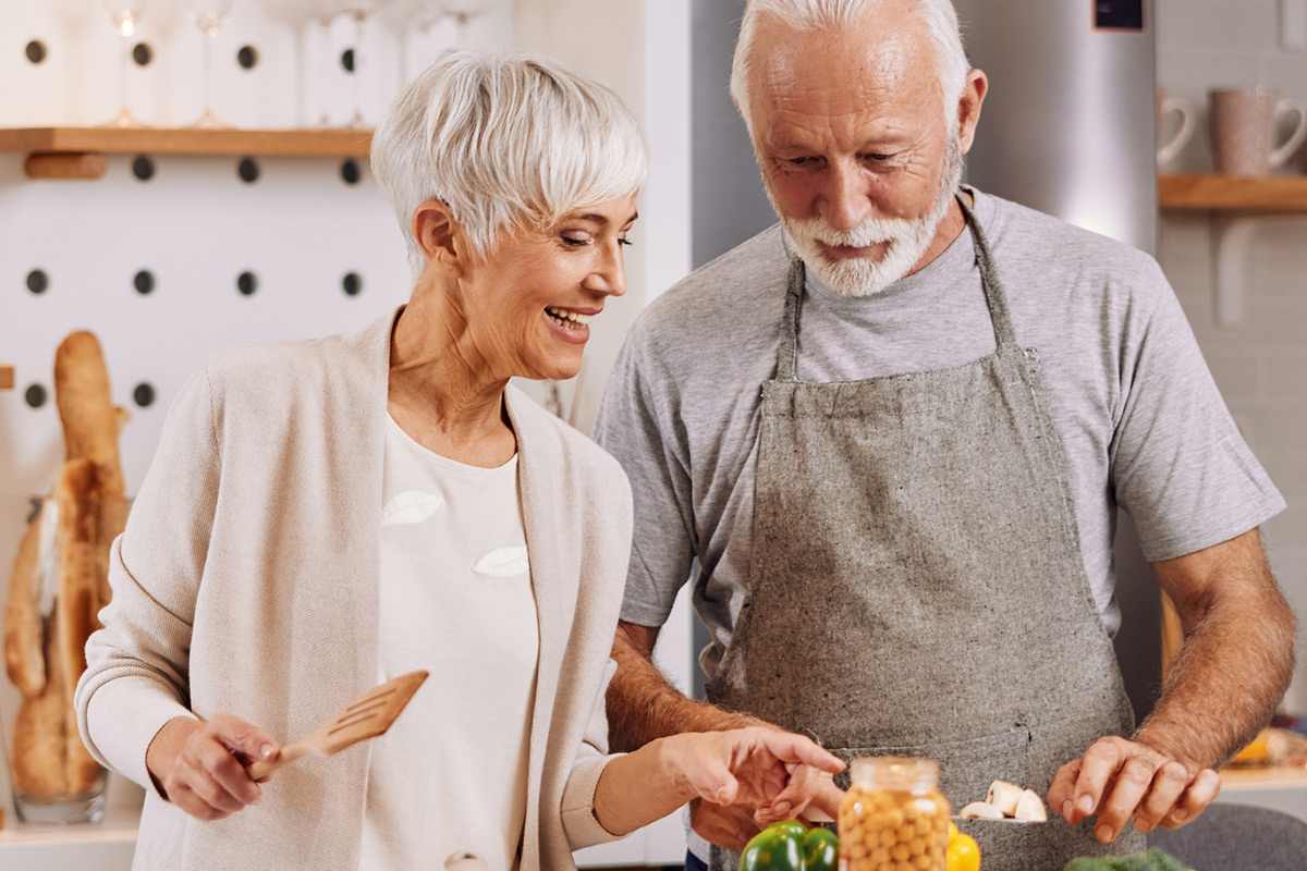 Couple Cooking