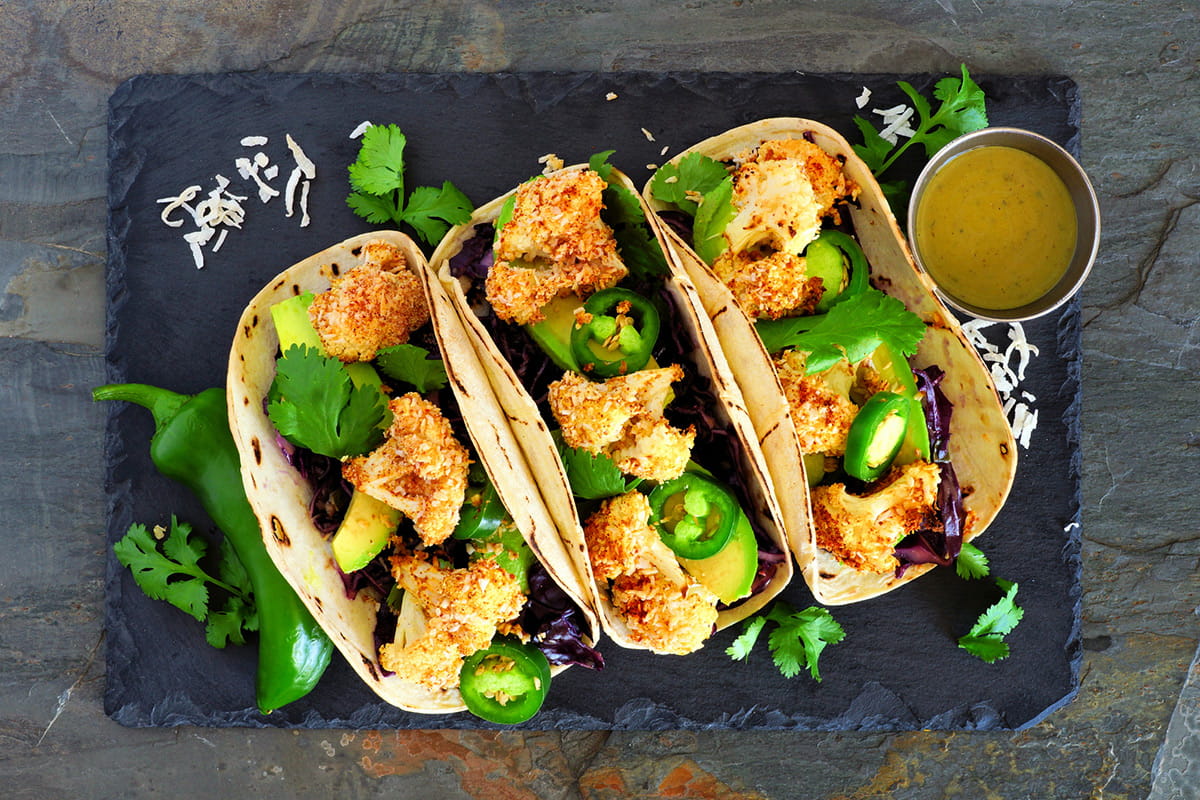 Crispy Cauliflower Tacos